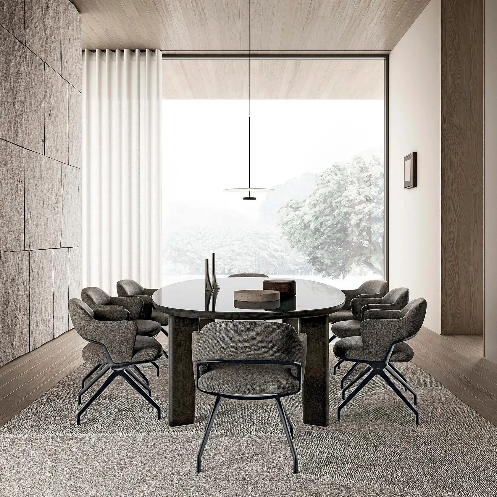 Alma swivel armchair (set of 4)