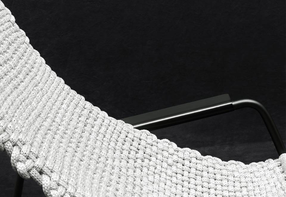 Flow rocking armchair