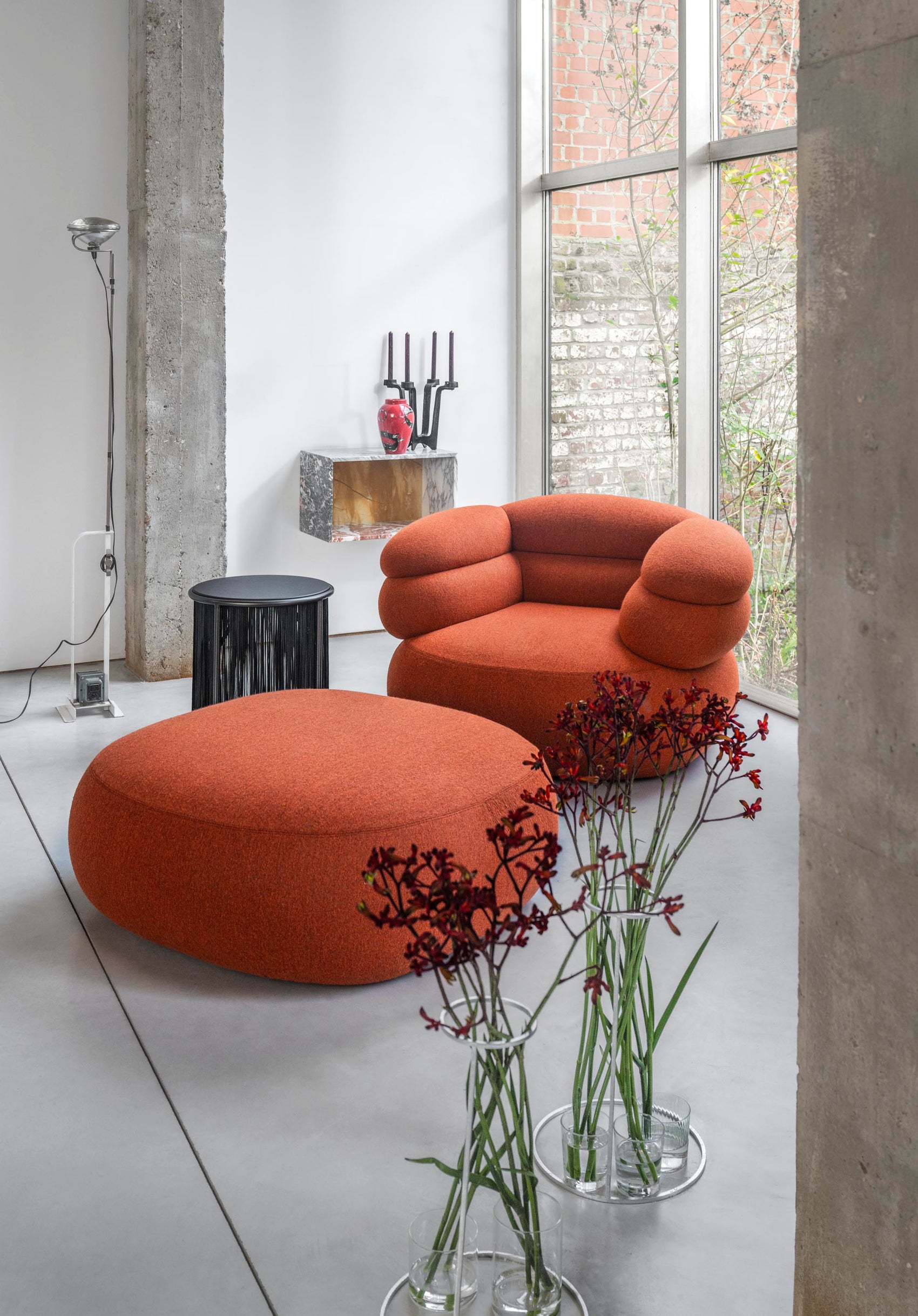 Biboni lounge chair and ottoman