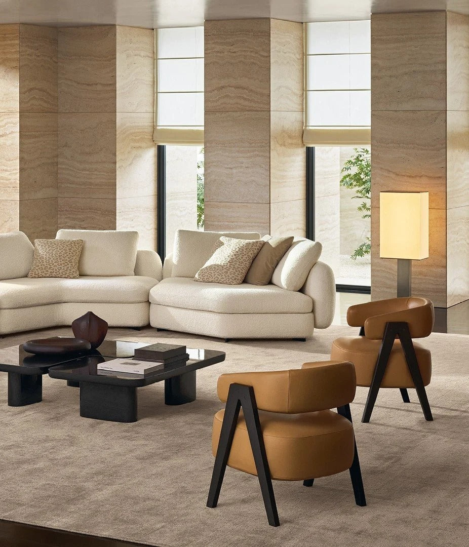 Loai leather armchair (set of 2)