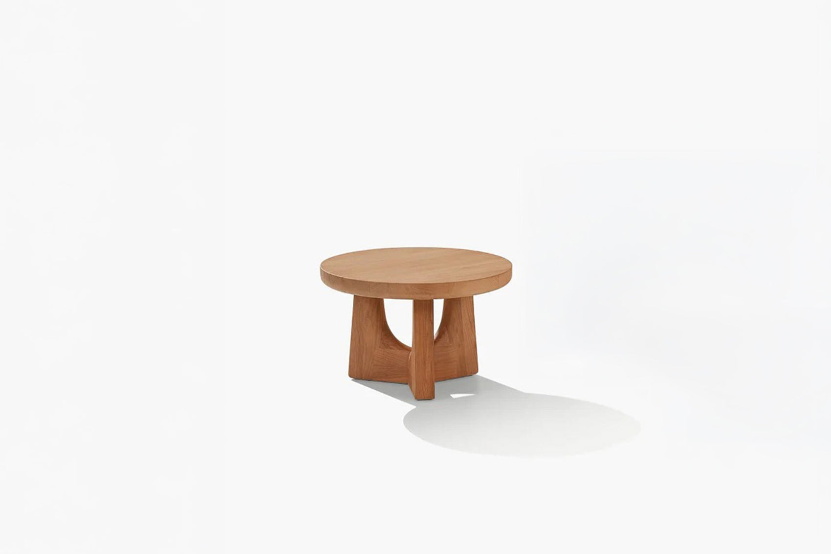 Nara walnut side table dia. 600