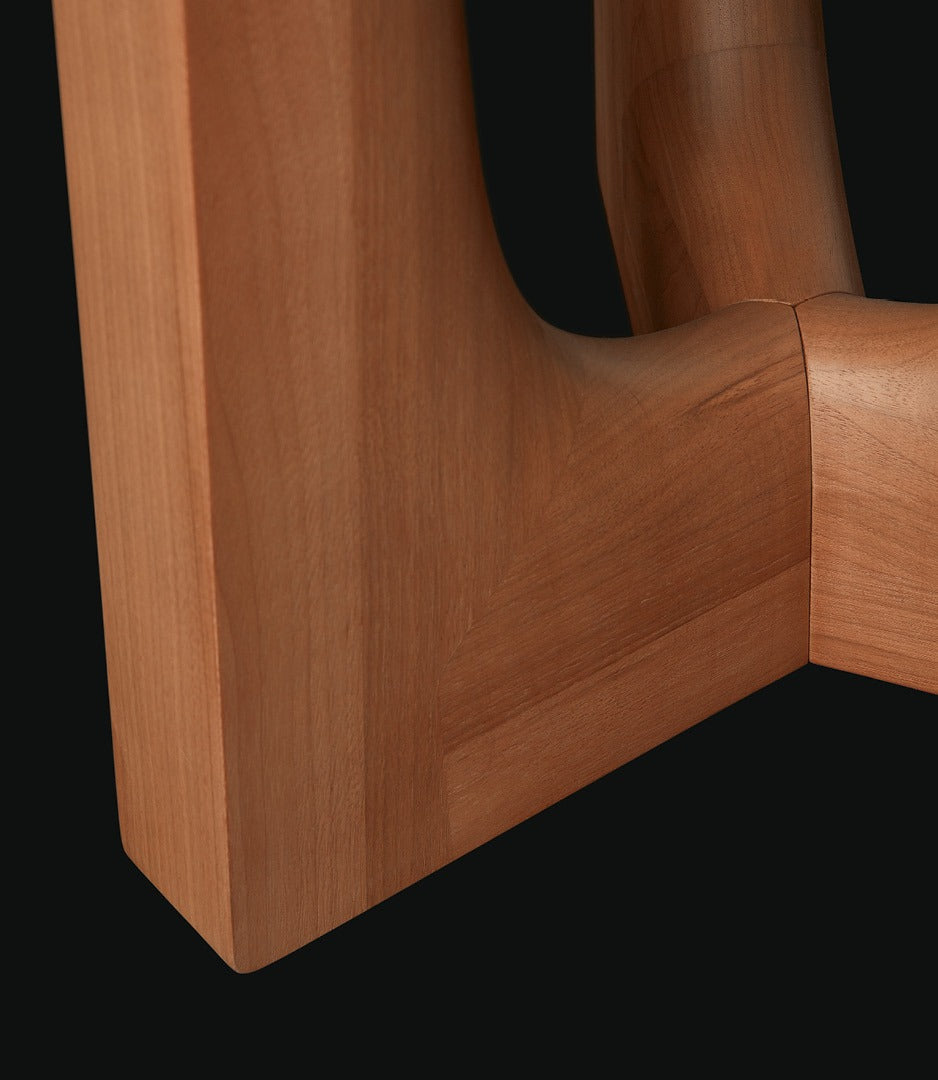 Nara walnut side table dia. 600