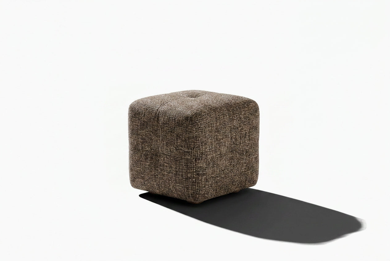 Onda fabric pouf