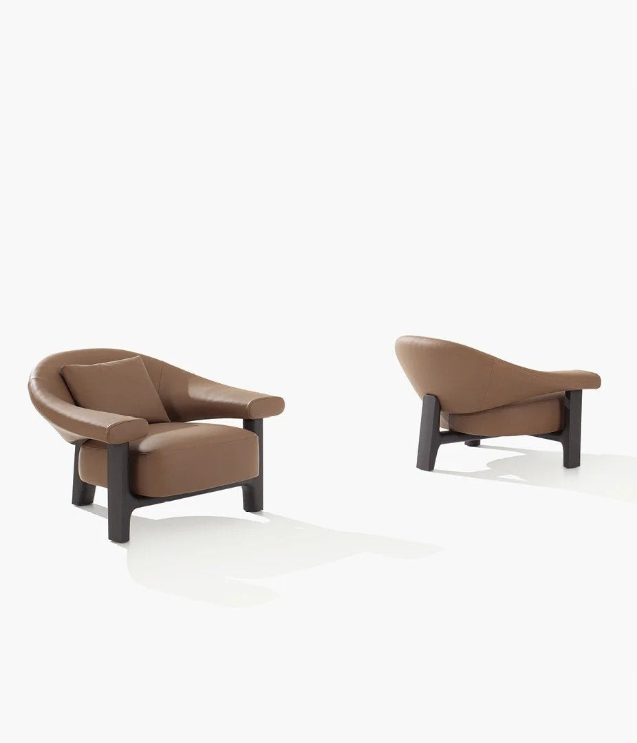 Owen leather armchair (set of 2)