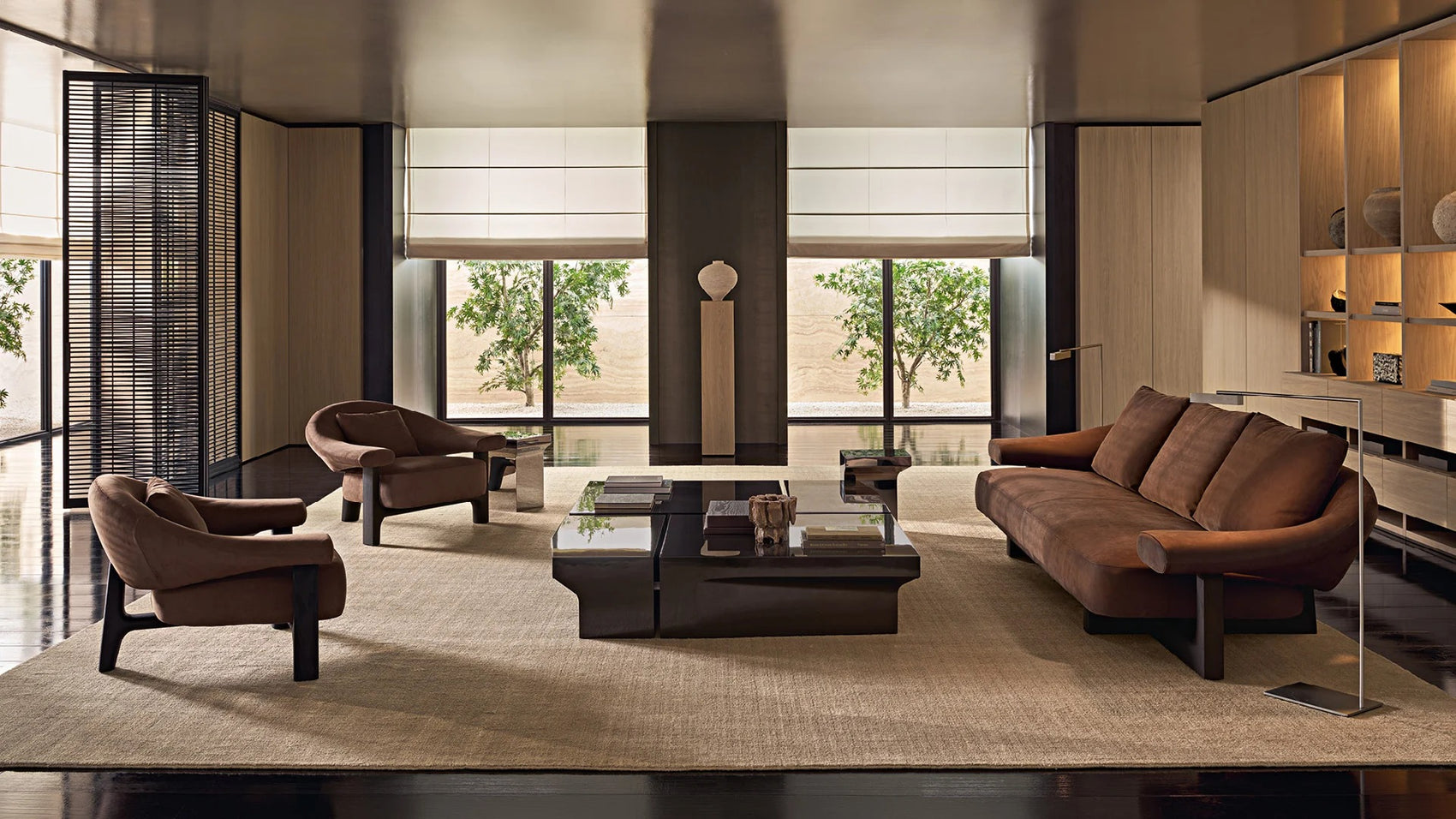 Owen leather armchair (set of 2)