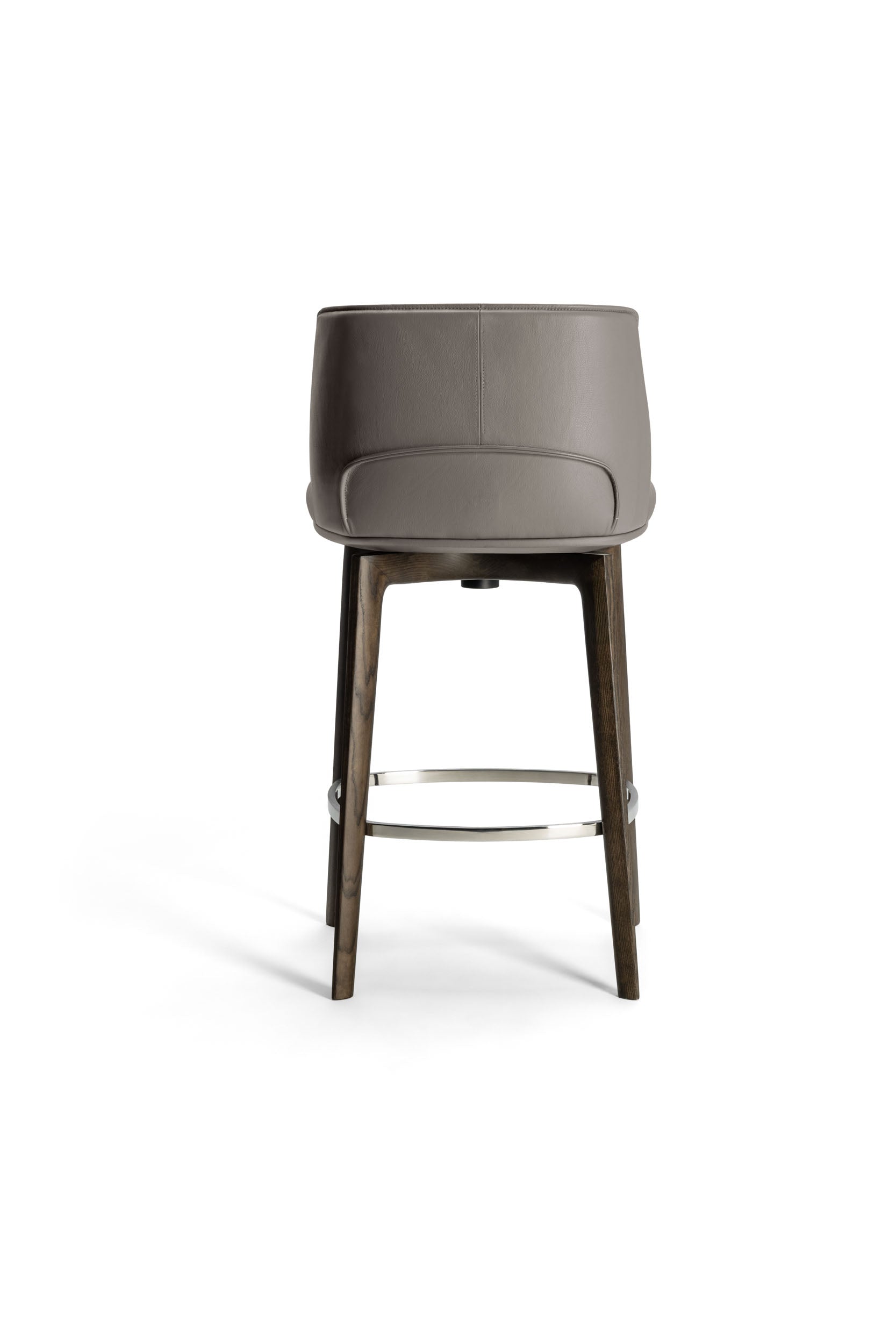 Archibald wooden swivel stool