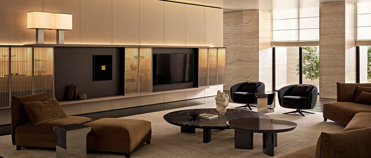 Poliform Code system in a living room