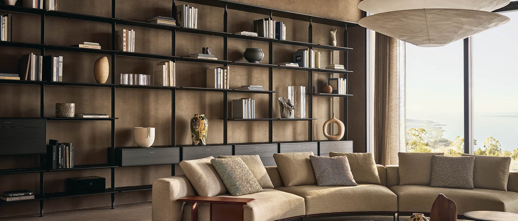 Poliform Lexington day system in a living room