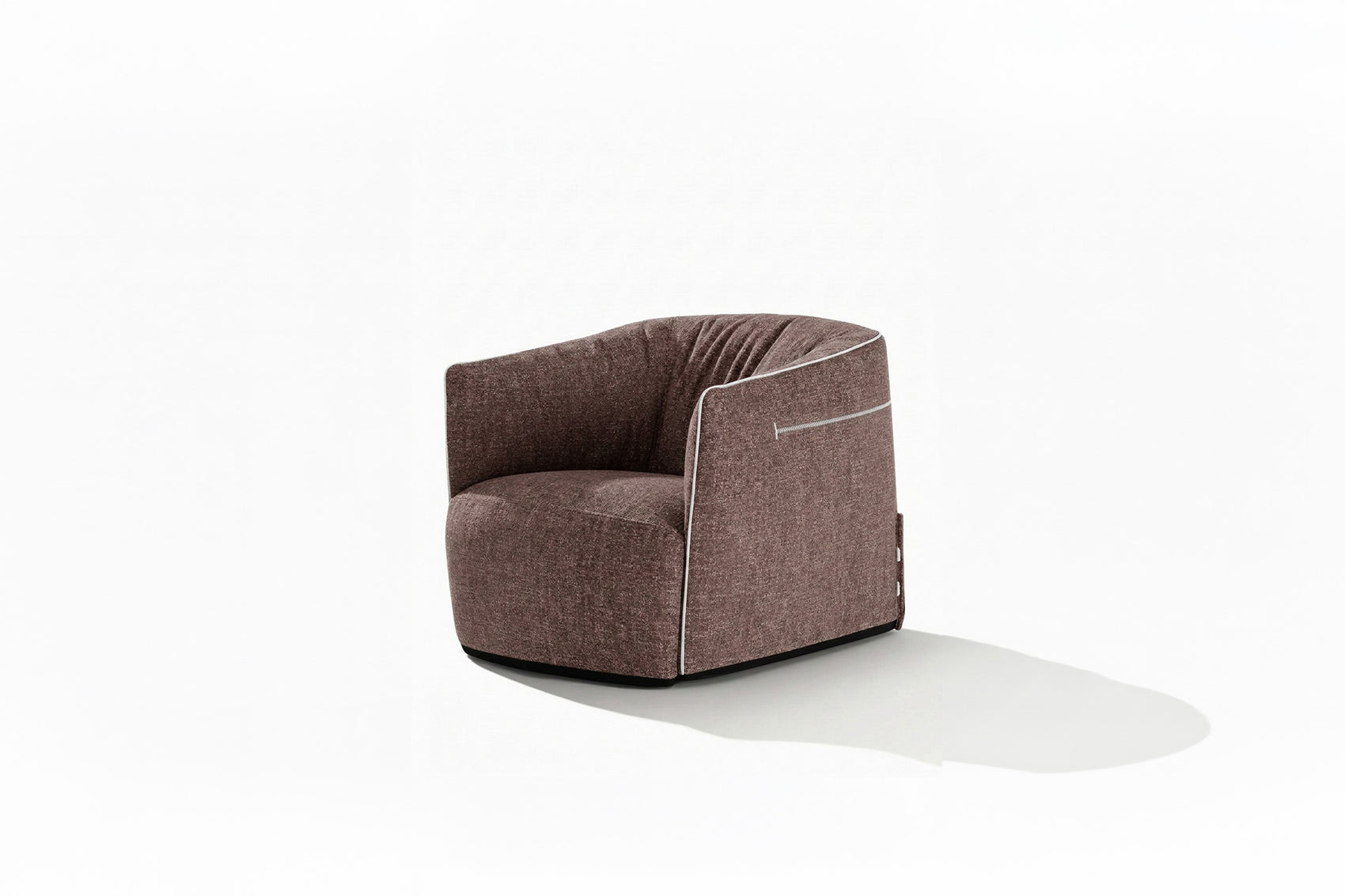 Santa Monica fabric swivel armchair (set of 2)