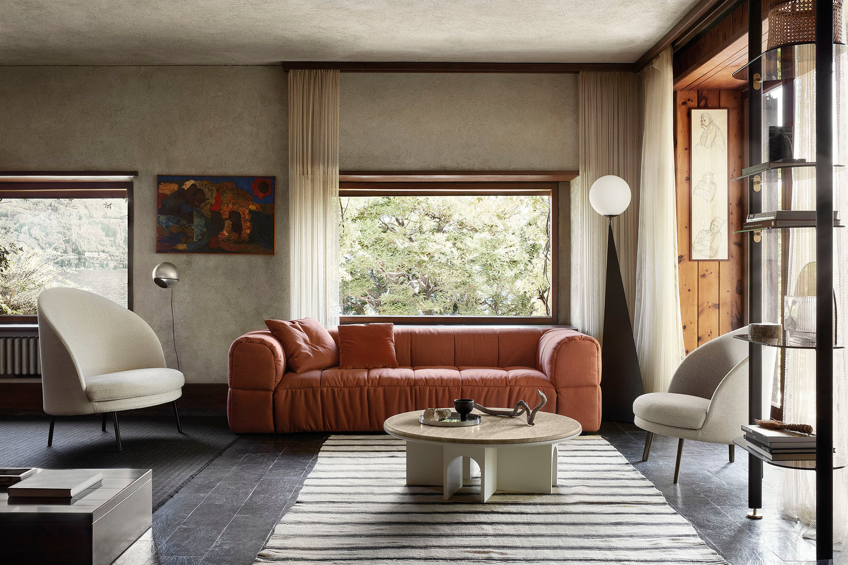 Strips corner sofa
