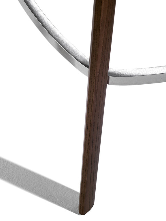 Archibald wooden swivel stool