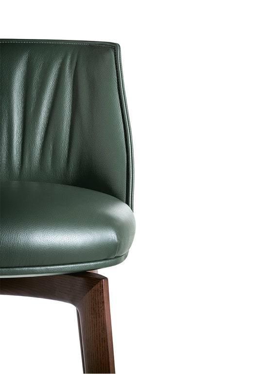 Archibald wooden swivel stool