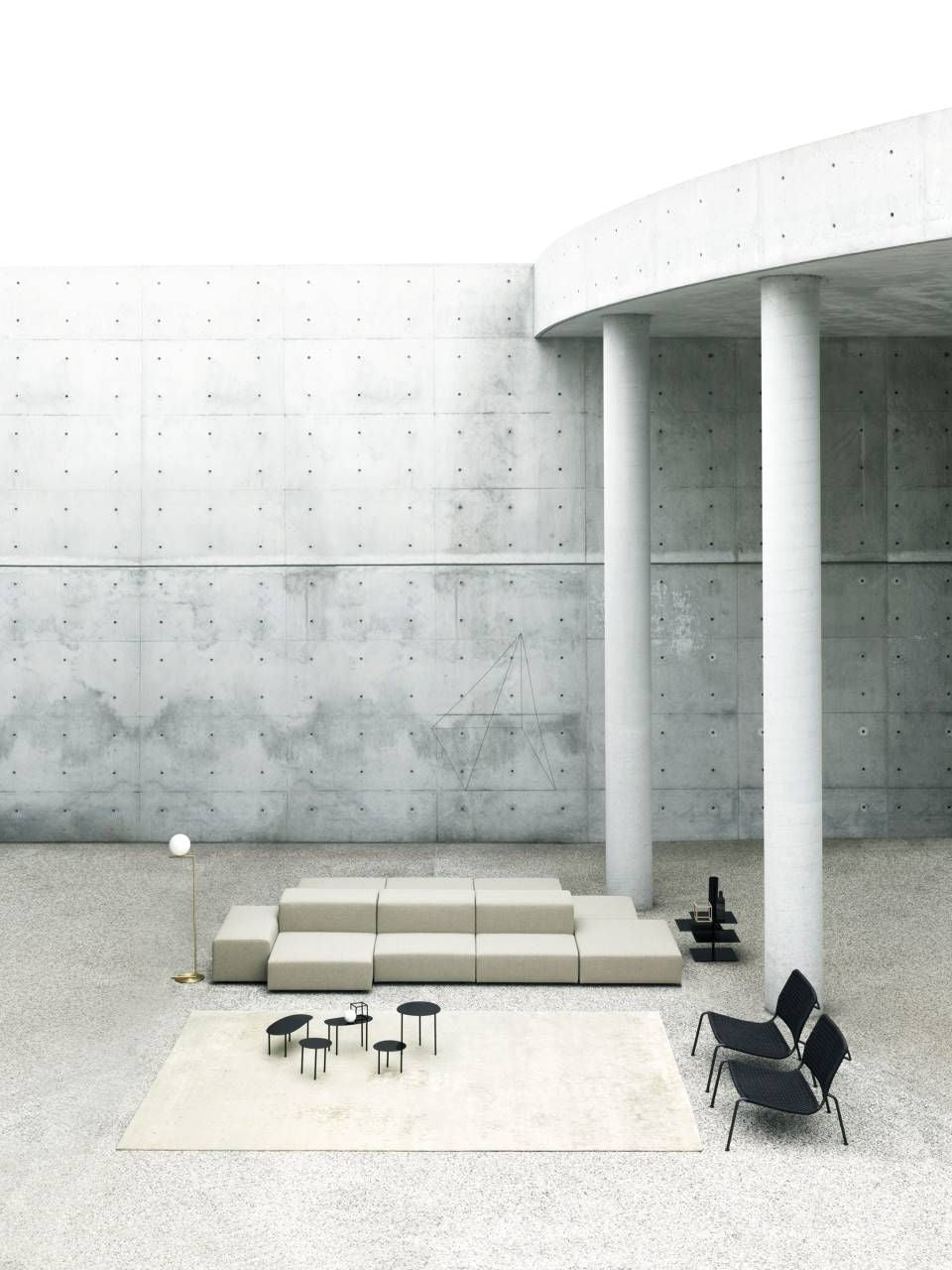 Extra wall outdoor sofa