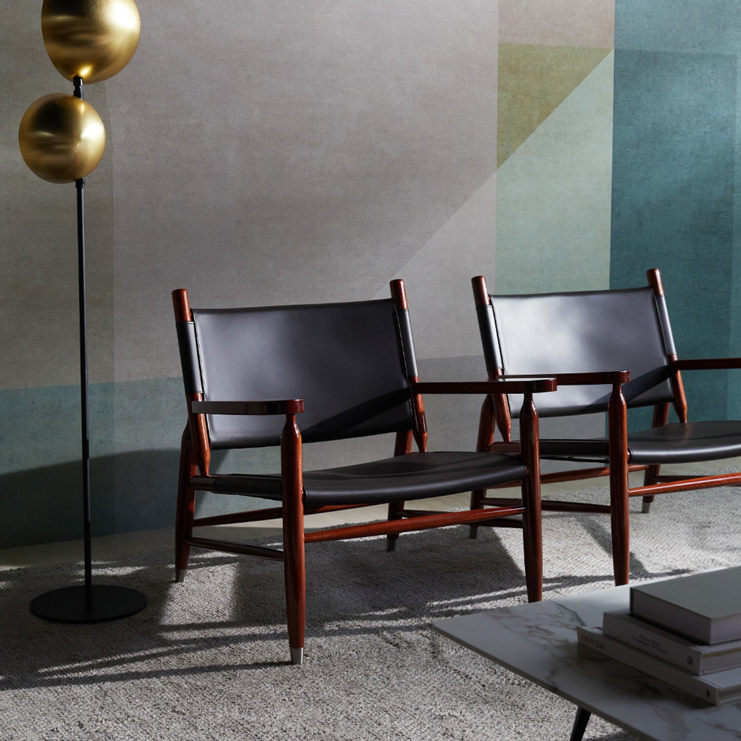 Tessa leather armchair