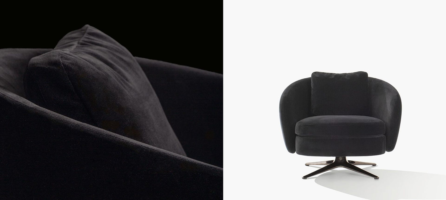 Orbis swivel armchair