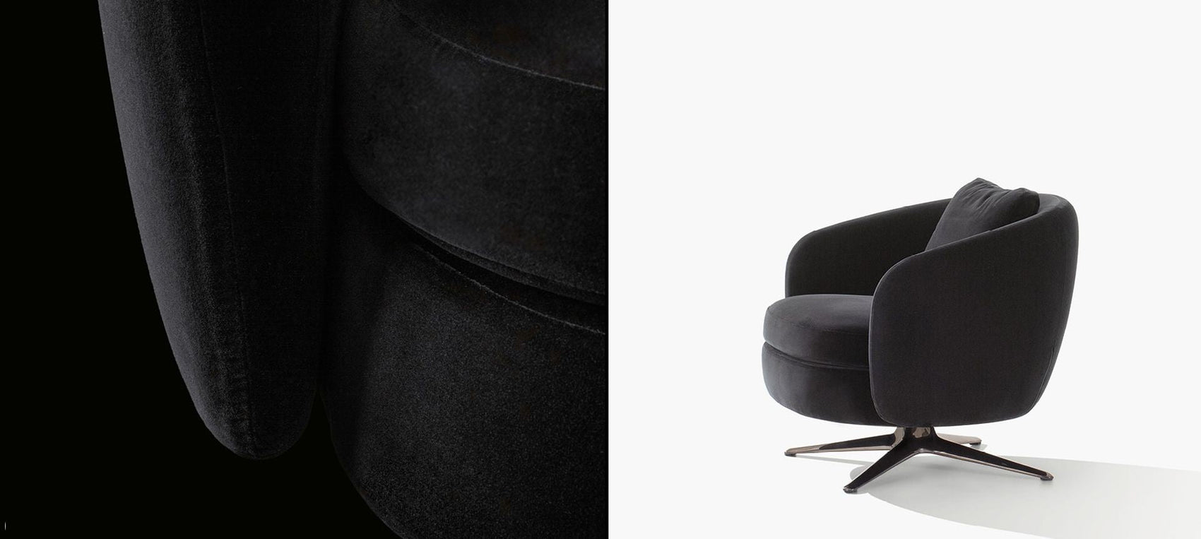 Orbis swivel armchair