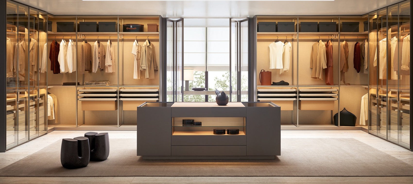Senzafine walk-in wardrobe